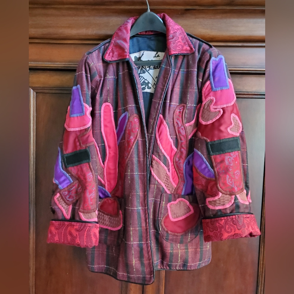 Vintage Judith Roberts LA Coleccion one of a kind art to wear jacket.